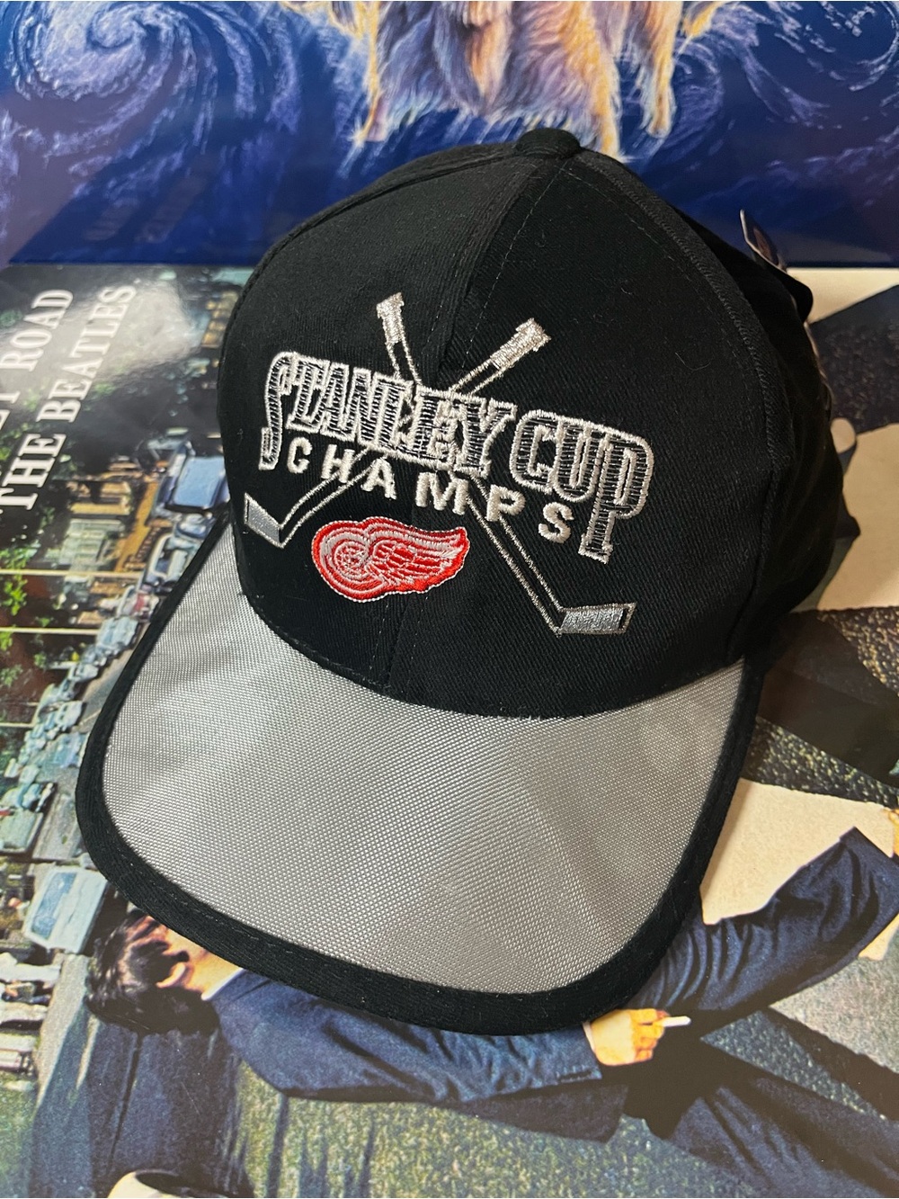 1998 STARTER Detroit Red Wings vintage Stanley Cup champions Velcro hat cap ￼